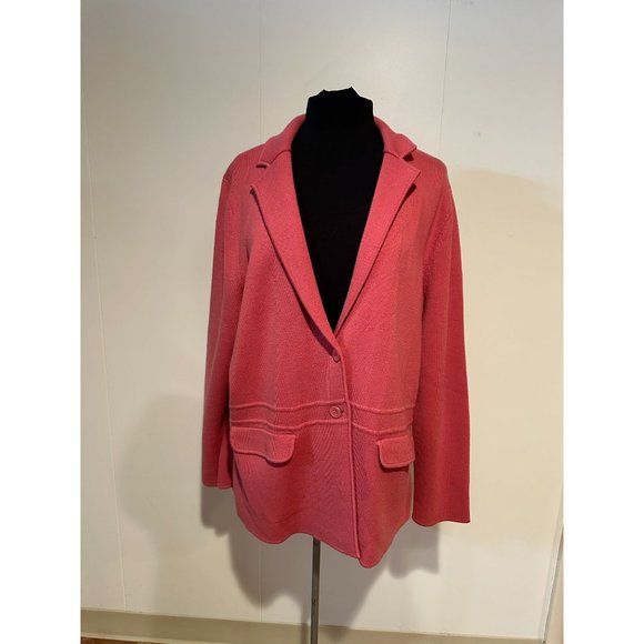 Talbot's Pure Merino Wool Sweater Blazer Size 2X (0040) - Picture 1 of 10